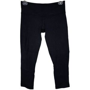 Lululemon crop length leggings black size 4